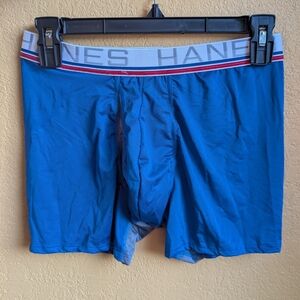 Hanes Men's Boxer Briefs in Bold Blue